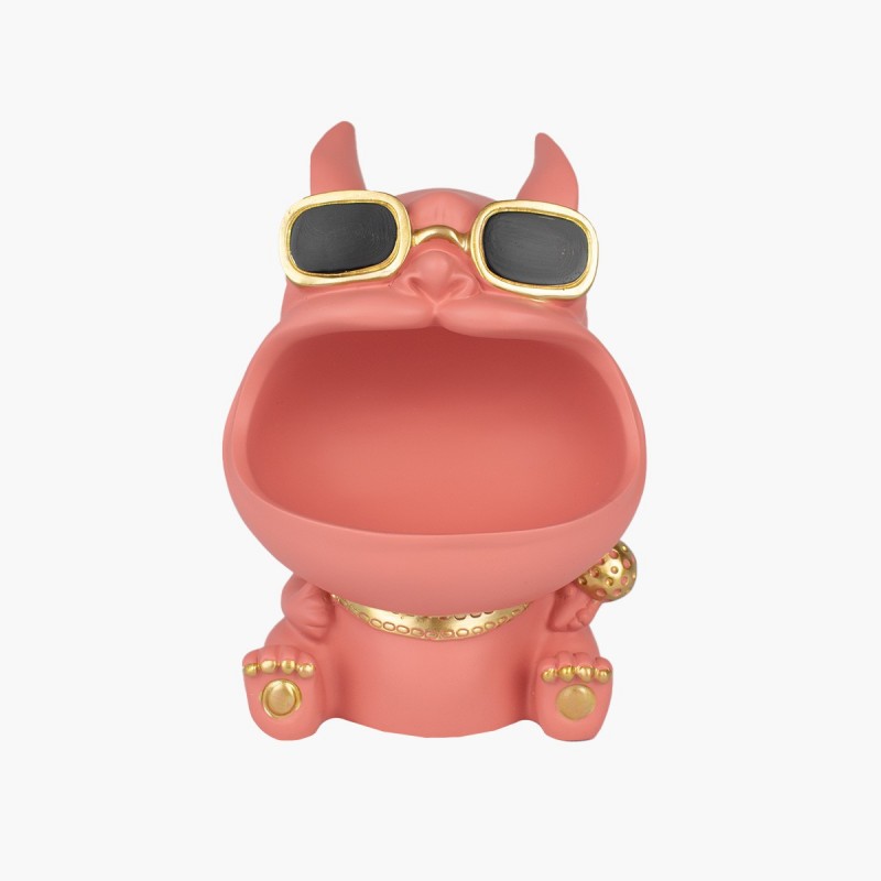 Portallaves perro rosa diseño moderno y entretenido para organizar tus llaves con estilo.