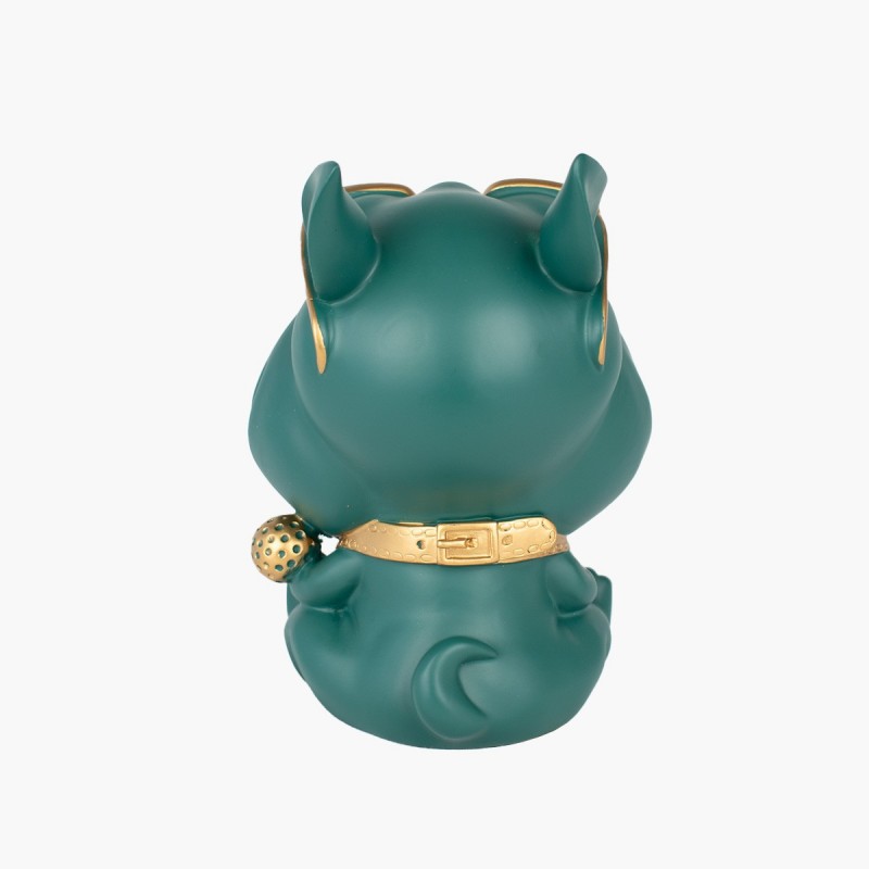 Portallaves perro verde decorativo, diseño moderno y divertido. Ideal para organizar tus llaves con estilo.