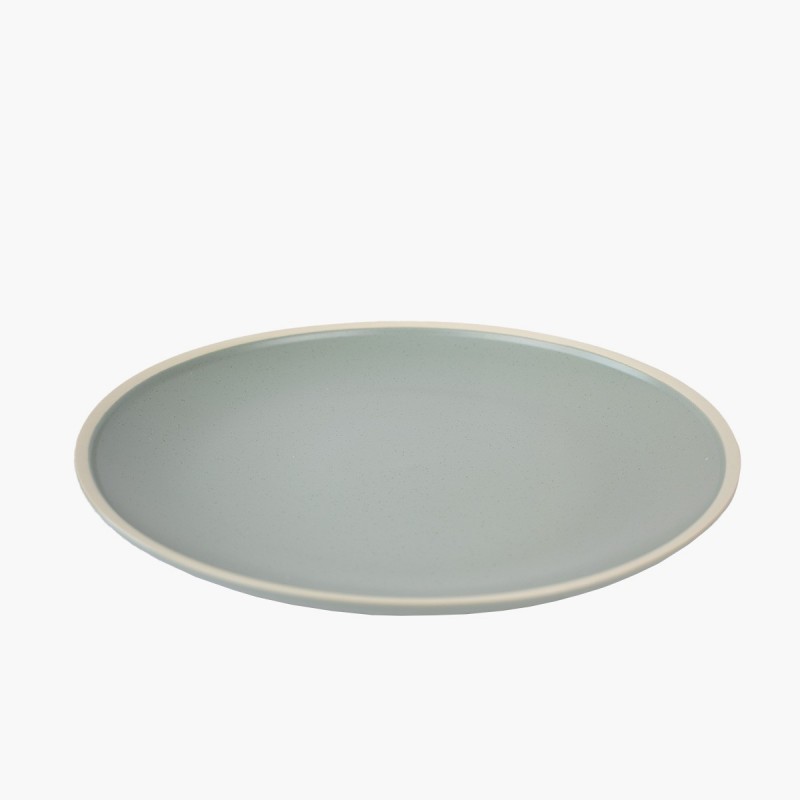 Plato comida cerámica color Verde 26 5 cm menaje cocina diseño elegante hogar vajilla
