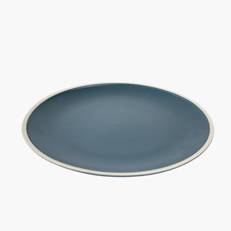 Plato comida cerámica color Azul 26.5 cm diseño moderno elegante menaje hogar cocina estilo